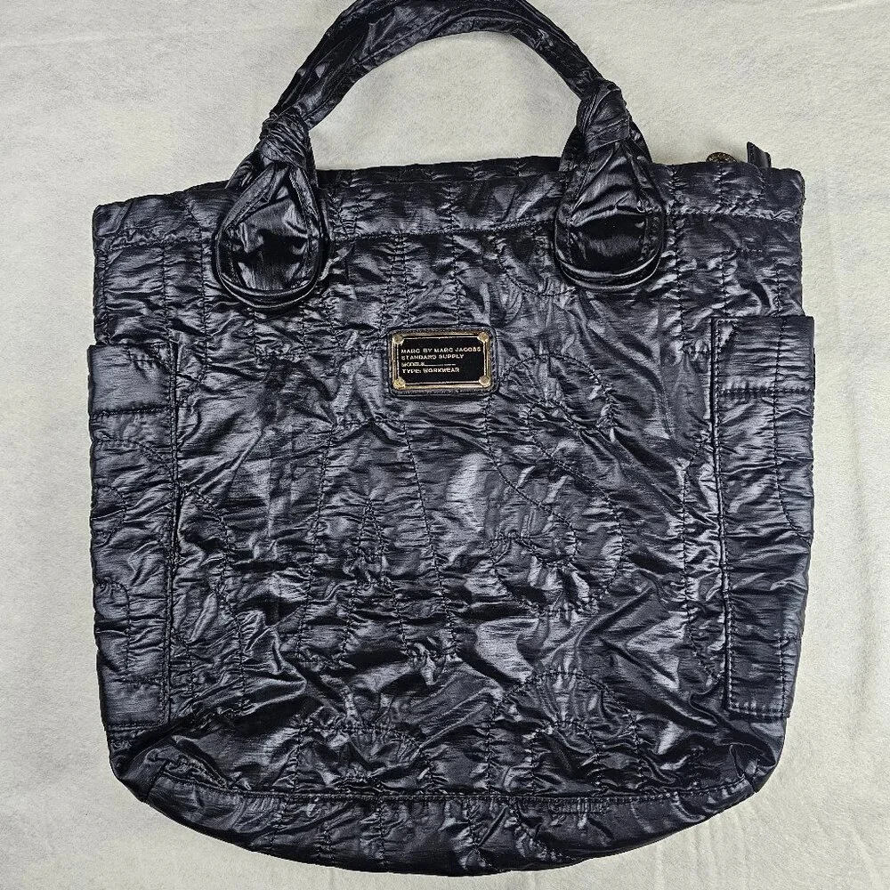 Marc Jacobs Black Nylon Quilted Nylon Reversible Tote Bag - Picture 6 of 6